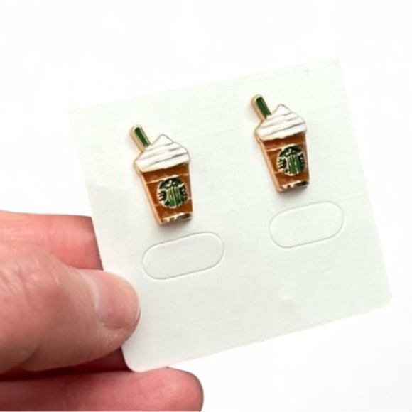 none Jewelry - Mini Starbucks Frappuccino Earrings